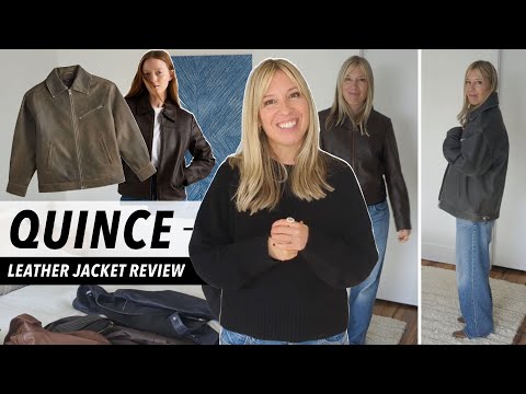 My Top 3 Leather Jackets From Quince Right Now