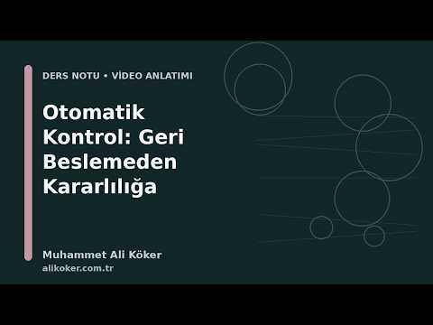 Open the Automatic Control: Theory, Analysis, Design, and Practice video