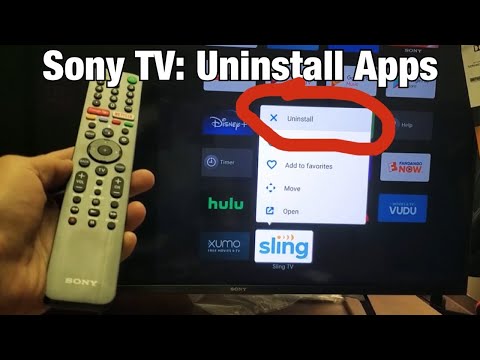 Sony TV: How to Delete / Uninstall Apps (Android TV)