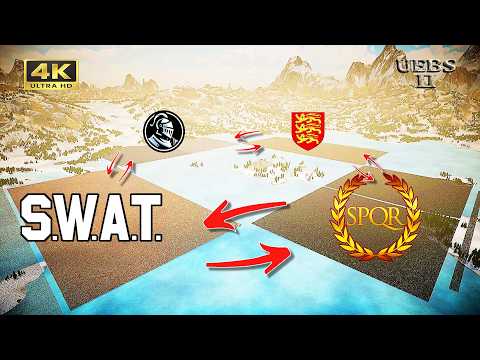 EPIC FOUR-ARMY CLASH ON A FROZEN LAKE! WHO WILL CLAIM THE CASTLE? | UEBS 2