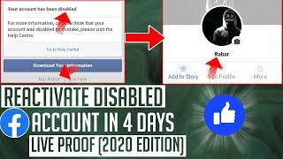 Open Disabled Facebook Account 2020 | How to Recover Disabled Facebook Account | English