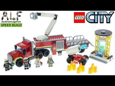 Vidéo LEGO City 60282 : L'unité de commandement des pompiers
