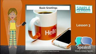 Simple German #3 | Basic Greetings | Speaksli