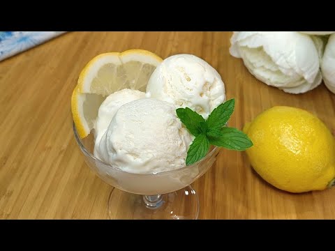 Homemade Lemon Ice Cream in 5 Minutes | Only 3 ingredients💡 | NO EGGS & NO ICE CREAM MACHINE