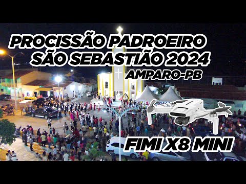 Procissão de Encerramento da Festa do Padroeiro São Sebastião Amparo-PB 2024 #amparopb #fimix8mini