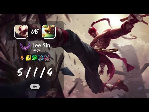 Lee Sin Jungle vs Rammus - NA Master Patch 13.13