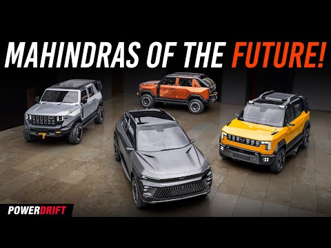 Mahindra's Future SUVs Unveiled | New Thar, Creta-rival SUV, Baby Defender? | PowerDrift QuickEase
