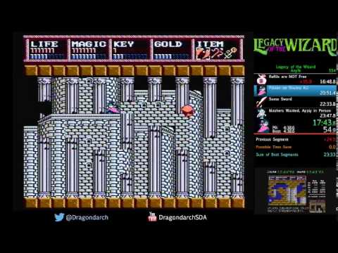 (NES) Legacy of the Wizard - Any% in 0:23:44