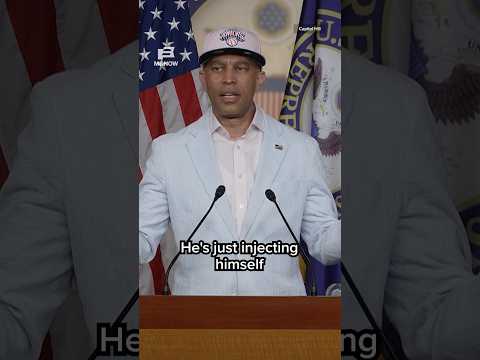 Jeffries on Trump going to the Knicks game: 'Always has to bring the MAGA circus into town'
