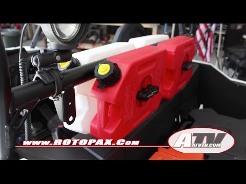 ATV Television - Rotopax Fuel Packs on 2015 Polaris RZR 900 Product Review