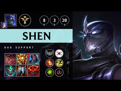 Shen Support vs Leona - KR Challenger Patch 25.04