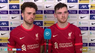 Robertson celebrates Jota's form
