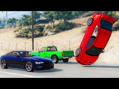 Car Crashes and Dangerous Driving #02 - BeamNG Drive