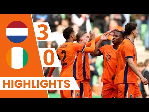 Netherlands U21 🇳🇱 vs Cote d'lvoire U23 🇨🇮 3-0 | Highlights - Int'l Friendly #highlights