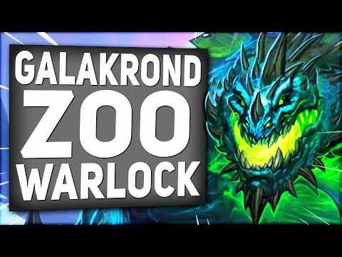 This GALAKROND ZOO Warlock is DESTROYING The Ladder! | Descent of Dragons | Hearthstone