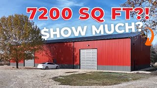 7200 sq ft Steel Building Price Breakdown | 60x120 What's the Cost to 