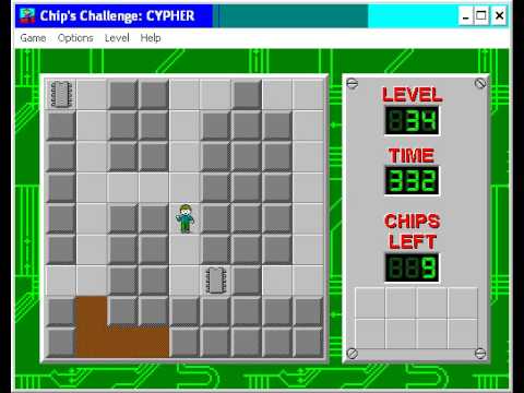 Chip's Challenge 1 Level 34 (Cypher) - 297 seconds