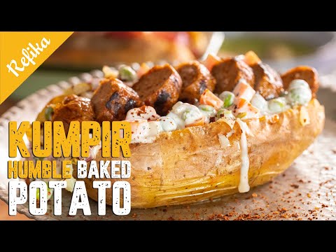 How To Make Kumpir | Turkish Version Humble Baked Potato Recipe With A Special Cooking Technique!