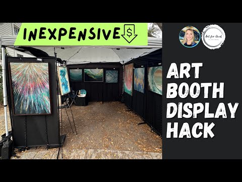 Affordable Art Fair Display Panels – Only $150! Easy DIY Outdoor Art Booth Setup