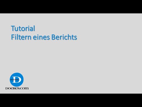Tutorial  - Filtern eines Berichts in Salesforce®