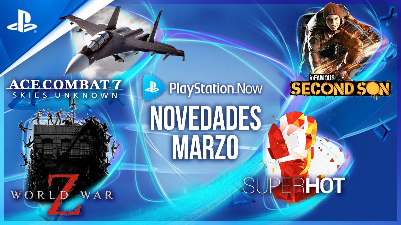 Juegos de PlayStation Now de marzo: World War Z, Ace Combat 7: Skies Unknown, inFamous: Second Son y Superhot