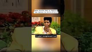 When Aretha Franklin Had to EXPLAIN The Lyrics to RESPECT #truedialogue #diva #shade #shorts
