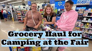 Faire les courses avec les filles | Se préparer pour le camping à la foire