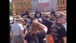 Cane Hill's acoustic set at Carolina Rebellion. (AltPress LiveStream)
