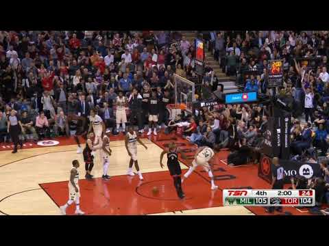 Siakam loses the ball and Henson for the corner two