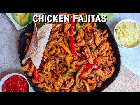 Healthy Mexican Chicken Fajitas | Easy Chicken Fajita...
