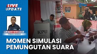 Libatkan 118 Peserta, KPU Maluku Tengah Gelar Simulasi Pencoblosan di Masohi Jelang Pilkada