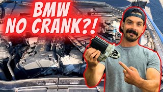 BMW NO CRANK NO START? How To Replace Starter E9X N51/N52