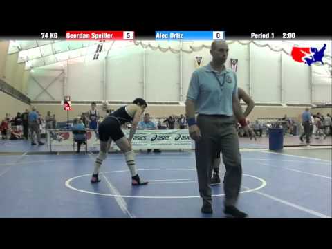 Geordan Speiller vs. Alec Ortiz at 2013 ASICS University Nationals - GR
