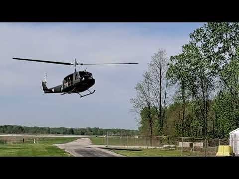 UH-1 Huey Flyby & Landing