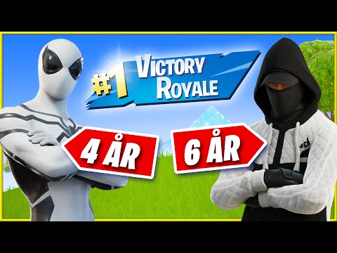 6-Årig og 4-Årig VINDER i FORTNITE (Dansk)