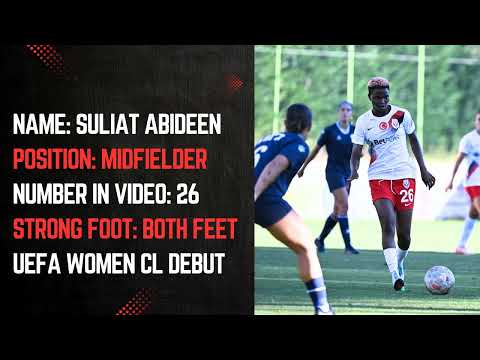 ABIDEEN SULIAT | UEFA WOMEN CHAMPIONS LEAGUE DEBUT HIGHLIGHTS