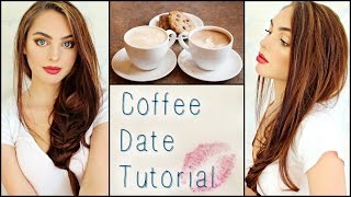 Casual Coffee / 1st Date Makeup, Hair &amp; Outfit! ☕️