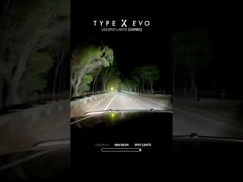 STEDI™ Type X™ Evo LED Driving Lights Night Driving Footage [Combo] #stedi #leddrivinglights #led