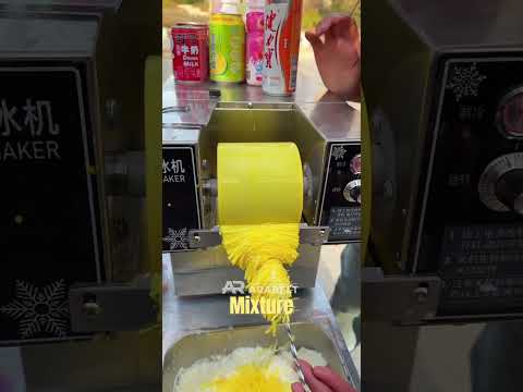 Snowflake Ice Cream Machine #snowflakes #machinery #chinamachine #shorts