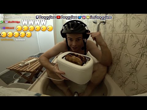 Streamer Puts Toaster in Bath