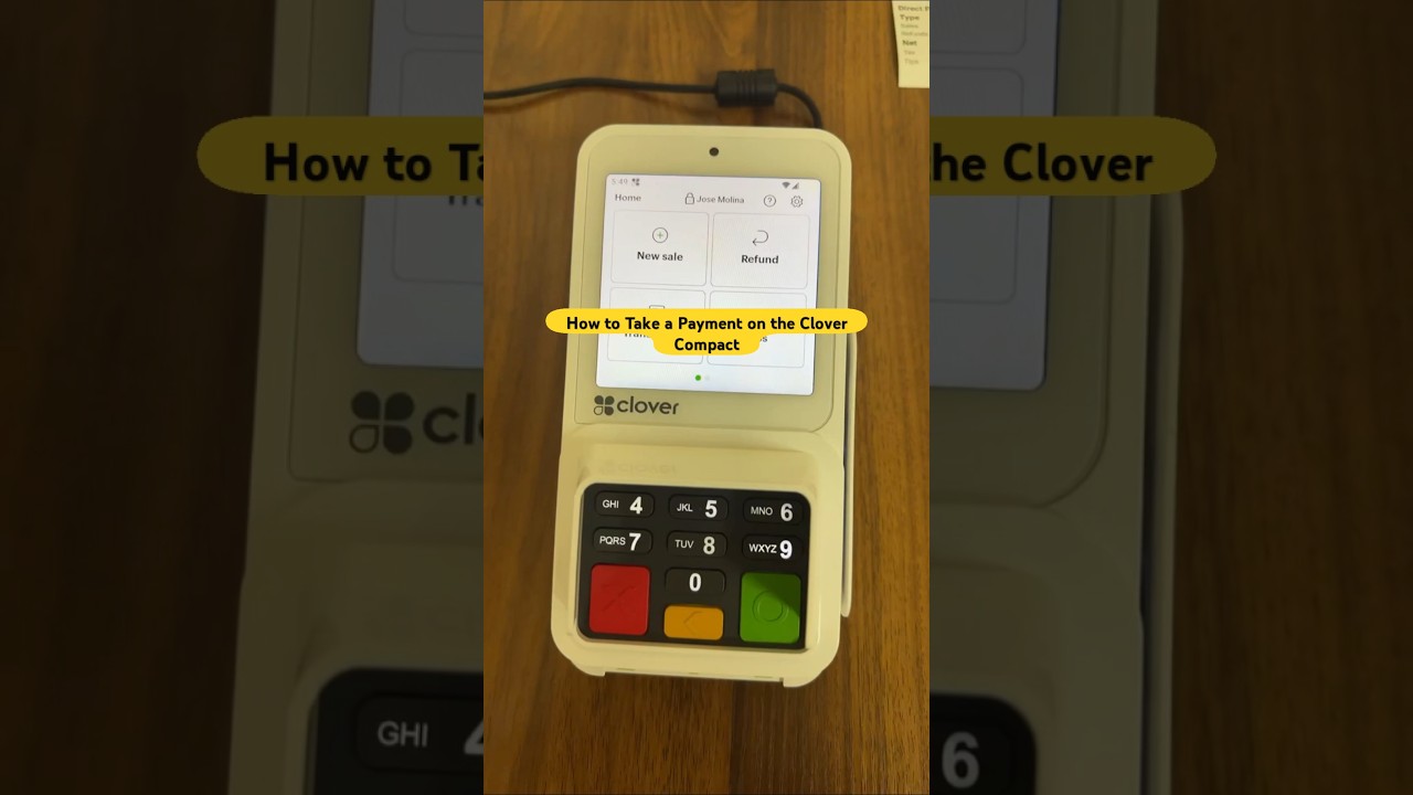 Clover Compact: How to Take a Payment on the Clover Compact POS | Payment Processing | Clover POS |