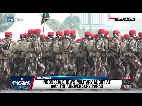 INDONESIA SHOWS MILITARY MIGHT AT 80TH TNI ANNIVERSARY PARADE