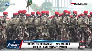 Download lagu INDONESIA SHOWS MILITARY MIGHT AT 80TH TNI ANNIVERSARY PARADE mp3