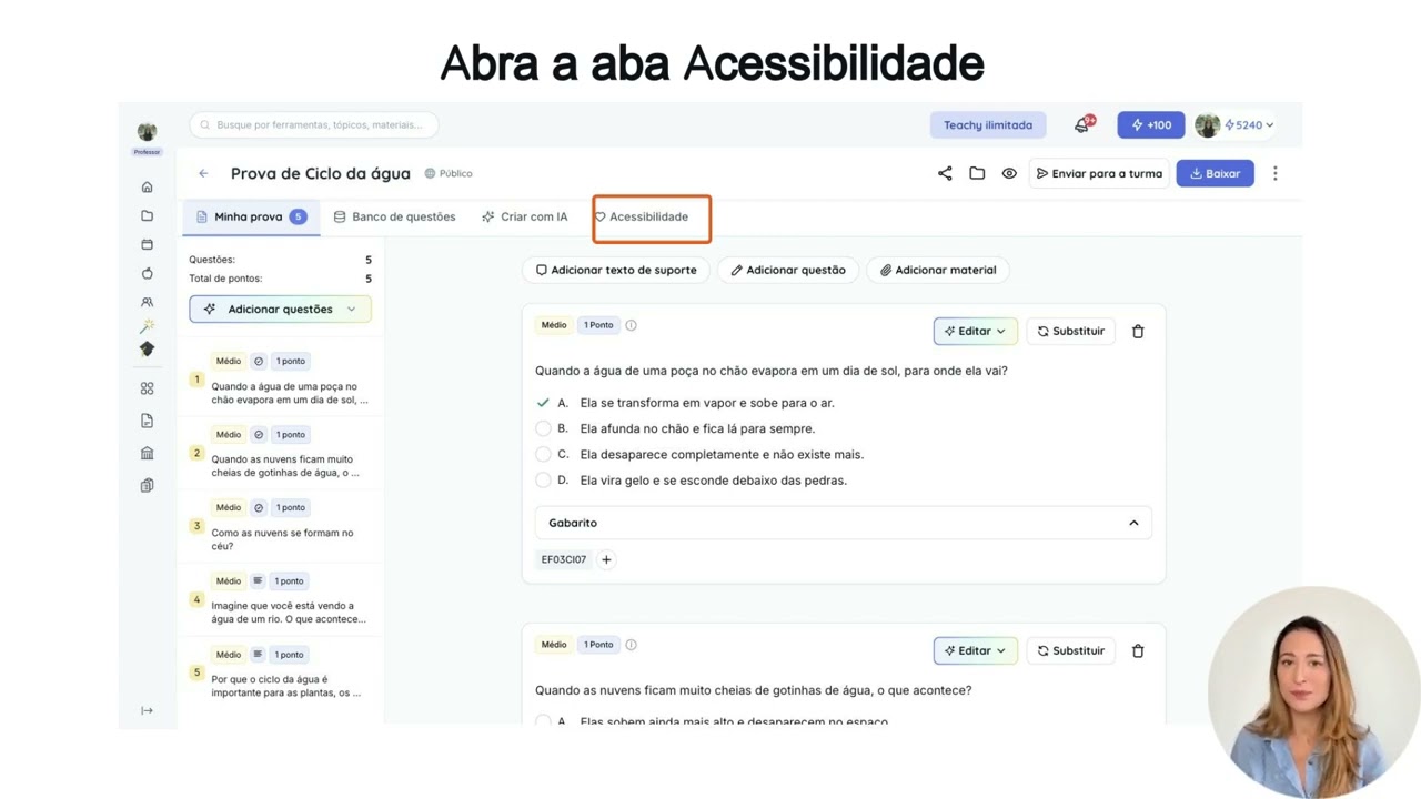 Thumbnail do tutorial em vídeo da Teachy