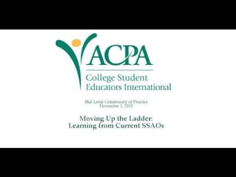 ACPA MLCOP Webinar: Moving Up The Ladder - Learning from Current SSAOs