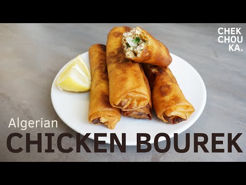Algerian Chicken Bourek (Chicken Rolls) - Chekchouka