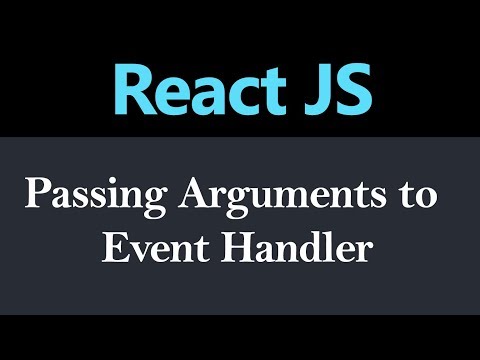 Passing Arguments to Event Handlers in React JS Hindi