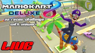 Mario Kart 8 Deluxe online 32 race challenge with Viewers LIVE STREAM