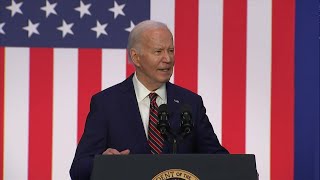 President Biden visits New England, reacts to Trump 
