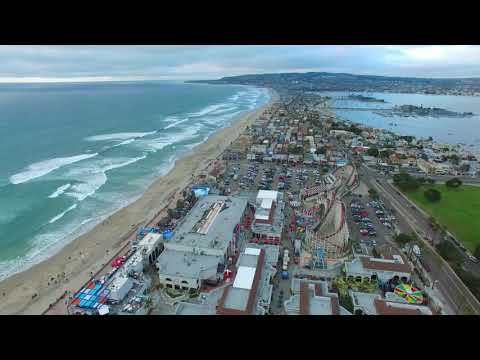 Drone view sea beach.